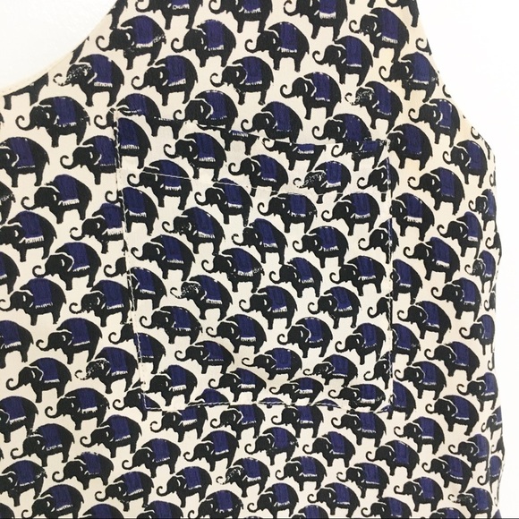 Joie Dawna Elephant Print Dress 100% Silk Small - Picture 3 of 7